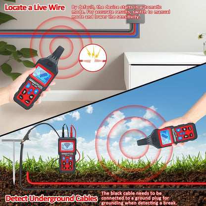 Underground Cable Locator, Rocky Mars Cable Tester Wire Tracker, NF826