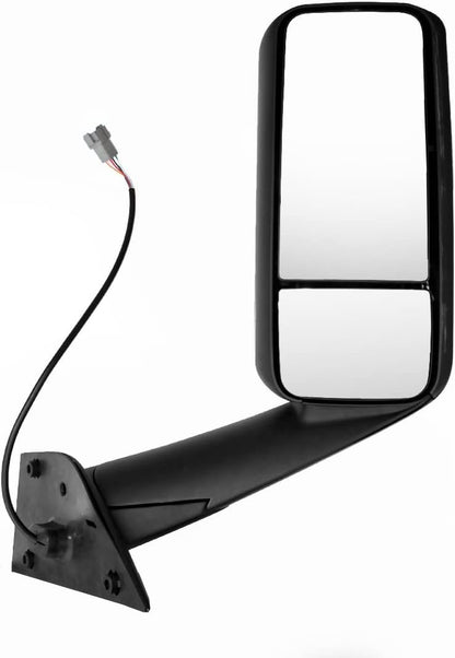 YUANONE Black Door Mirror Assembly Fit Freightliner Cascadia 2018 2019 2020 2021