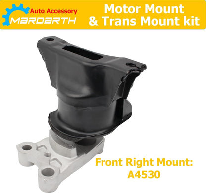 Set of 4 Engine Motor and Trans Mount Compatible with 2006-2011 Honda Civic 1.8L