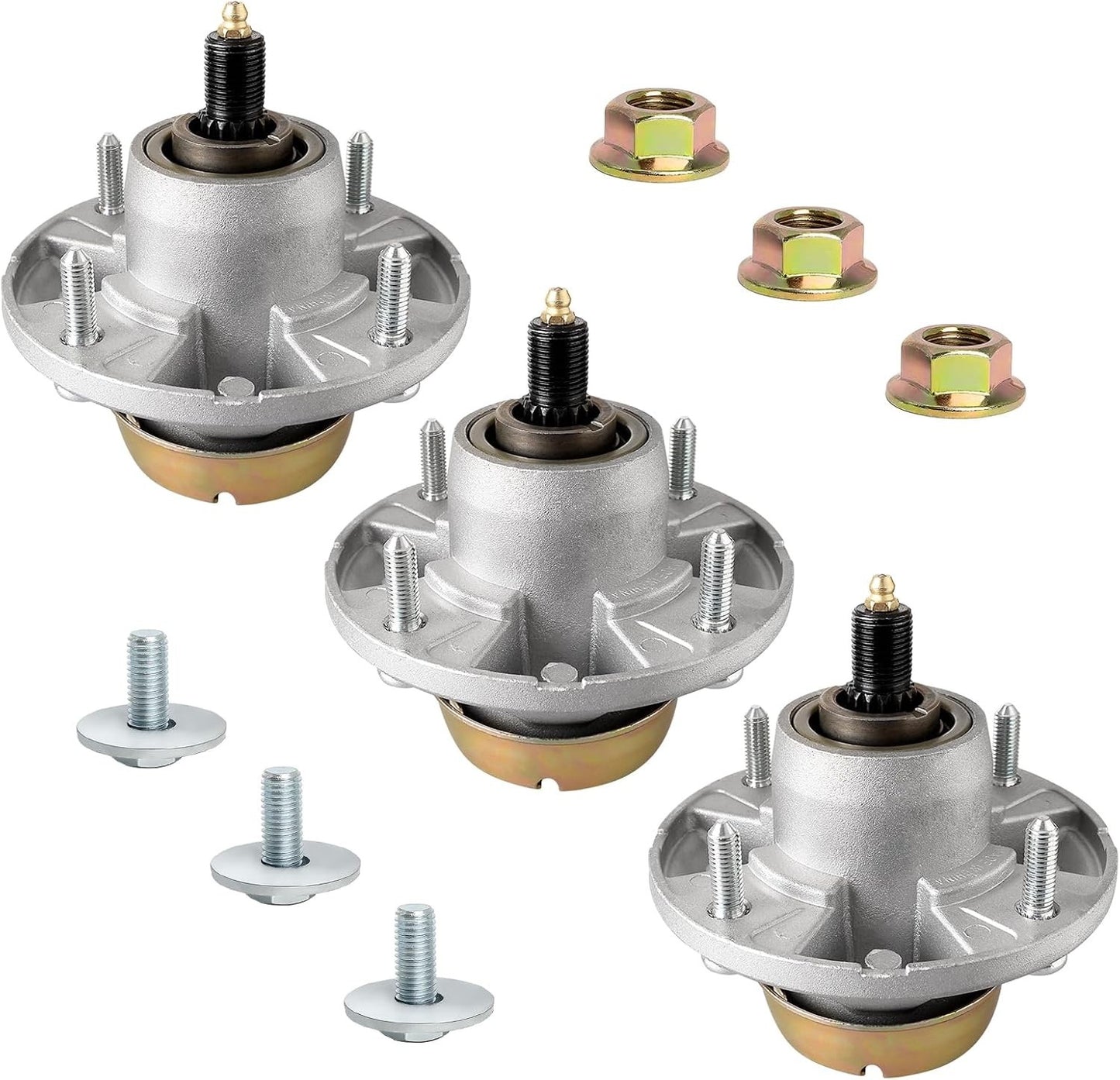 AM144377 Deck Spindle Assembly Fit for John Dee re Mower, AM124498. 3 Pack