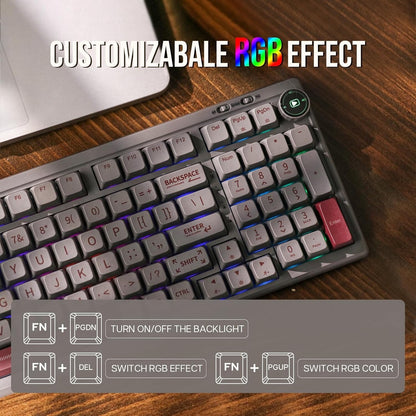 EPOMAKER RT100 97 Keys Gasket BT5.0/2.4G/USB-C Mechanical Keyboard