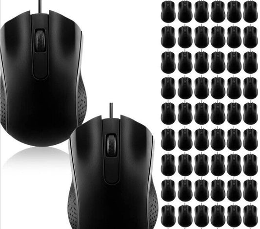 Hoteam Wired USB Mouse, 54 Pack, Black, Unisex