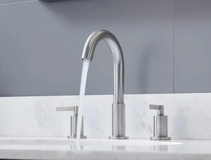 Contemporary 8 in. Widespread 2-Handle Bathroom Faucet with Pop-Up Drain