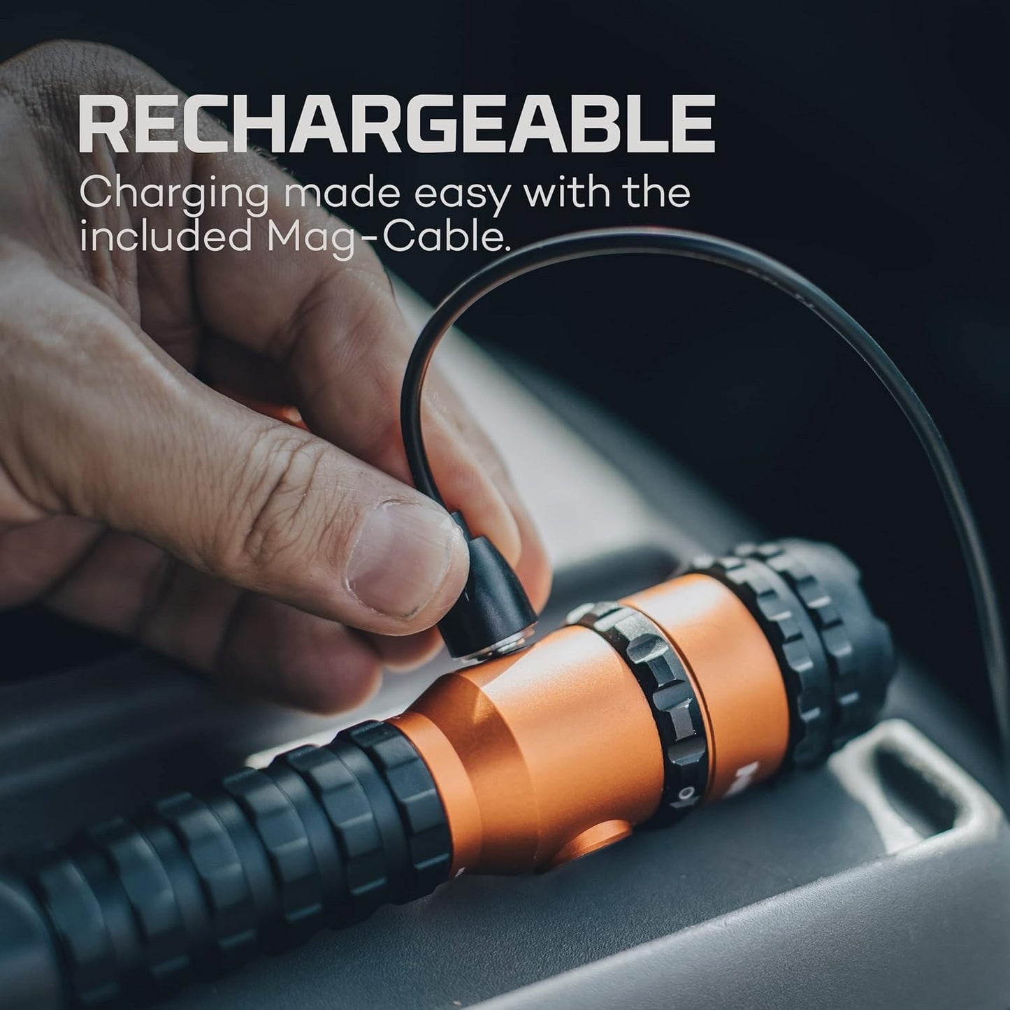 NEBO FL1500 Rechargeable Flashlight 1500 Lumens 5 Modes Magnetic Base 2X Zoom