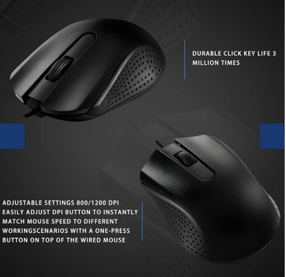 Hoteam Wired USB Mouse, 54 Pack, Black, Unisex