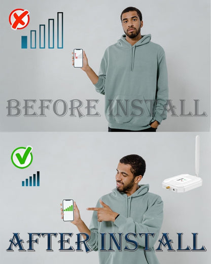 AT&T Cell Phone Signal Booster for 5G 4G LTE on Band 12/17 for Call/Data White