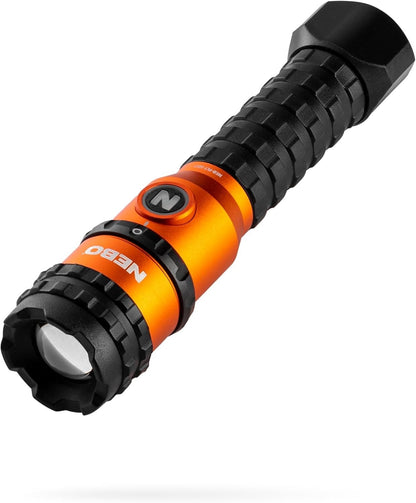 NEBO FL1500 Rechargeable Flashlight 1500 Lumens 5 Modes Magnetic Base 2X Zoom