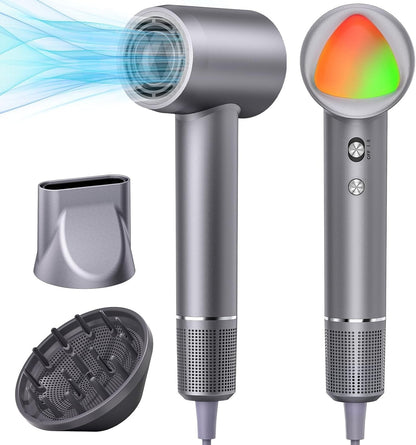 Hair Dryer, 160000 RPM Portable Professional Ionic Hair Dryer with 500 Million