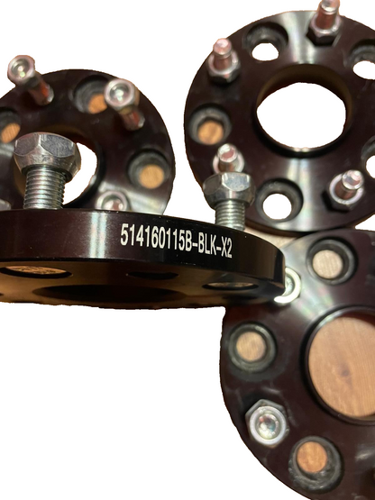 Forged 25mm Black 5x114.3 Wheel Spacers pack of 4