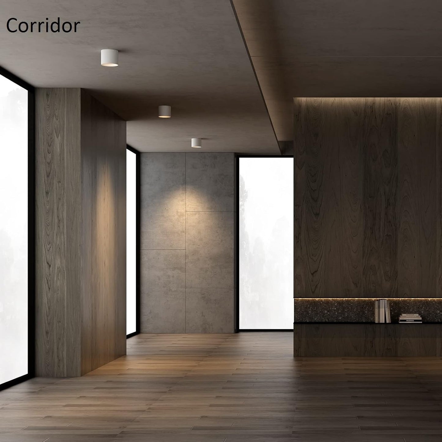 Ceiling Light Fixture, Flush Mount Ceiling Lights LED Dimmable Cylinder Ceiling
