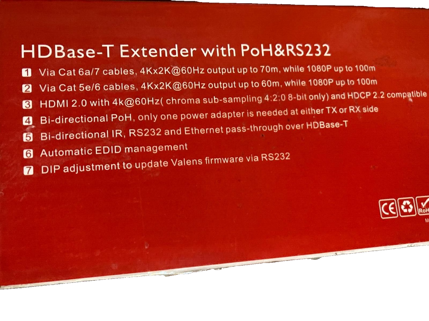 AV Access HDBaseT HDMI Extender 4K2K TRASMITER AND RESIBER
