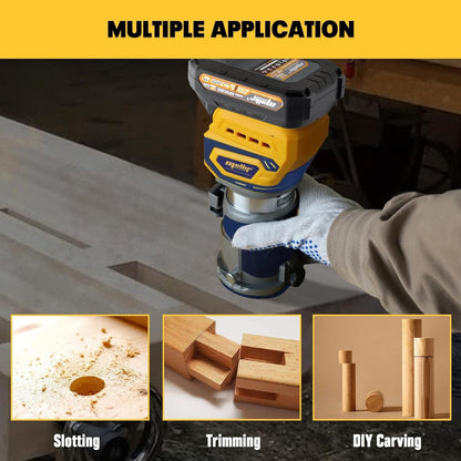 Cordless Compact Router, Mellif Brushless Palm Router Compatible with DeWalt 20V