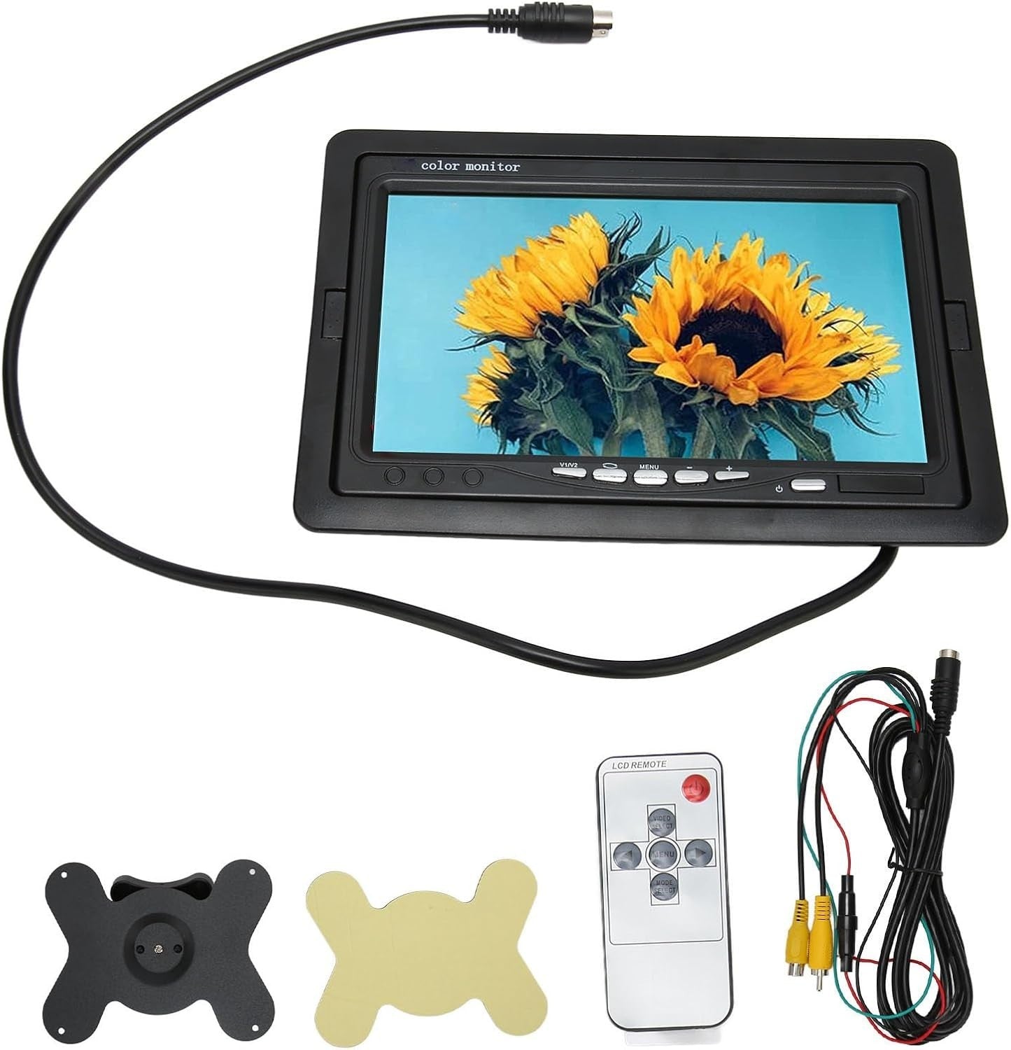 Car Monitor, Rearview Camera Monitor Support Screen Rotating Car Monitor Screen