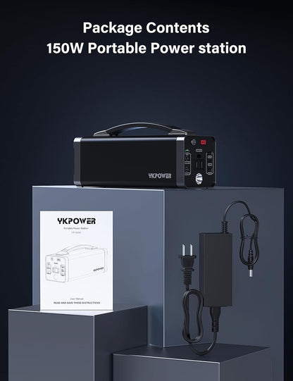 Portable Power Station 150W, 133.2 Wh/36000mAh Fast Charging, Rechargeable Gener