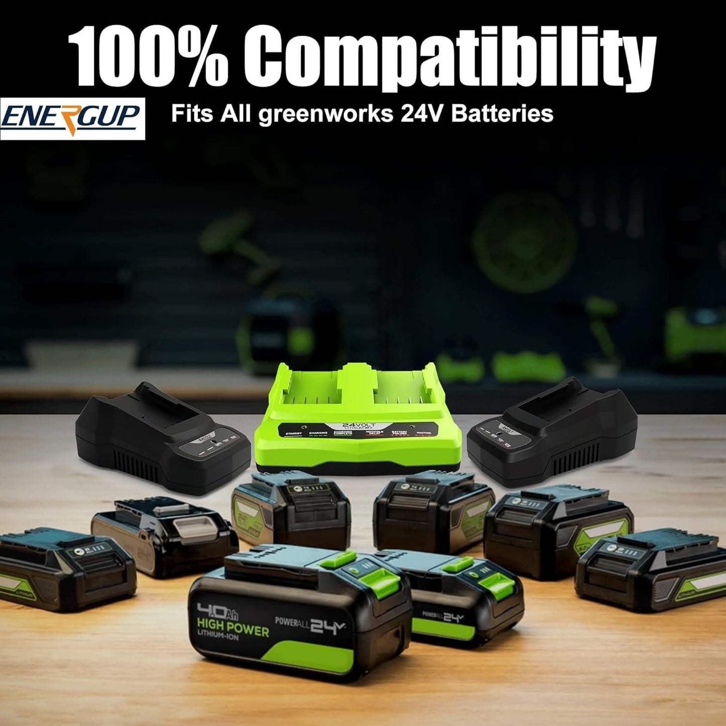 2Pack 24Volt Replacement Greenworks 24V Battery 3.5A, 29842 29852 29322