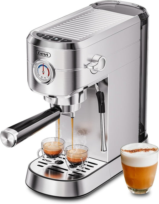 Gevi Espresso and Coffee Makers, Espresso Maker, Stainless Steel Commercial