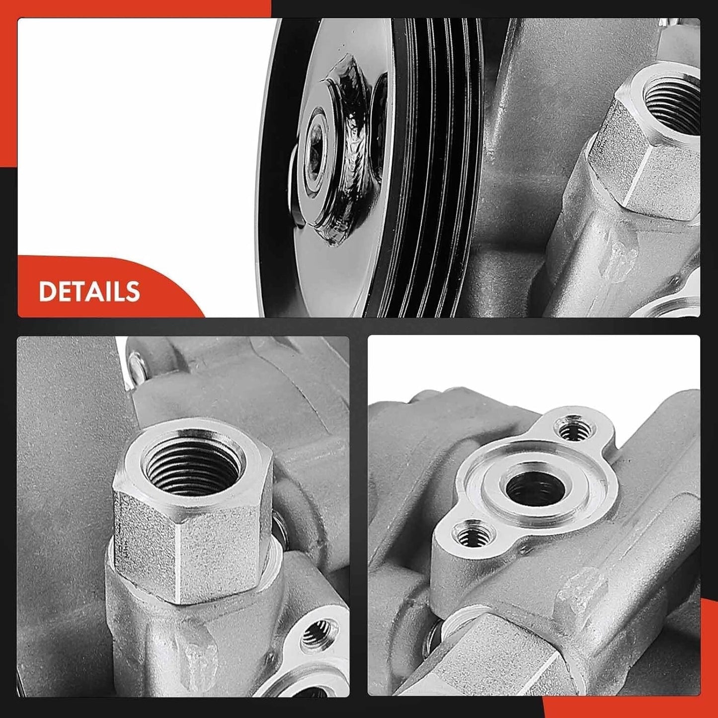 APM Power Steering Pump, with Pulley, Compatible with Kia Soul 2010-2011