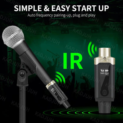 Wireless XLR Transmitter and Receiver& Wireless Guitar Transmitter Receiver,Rech