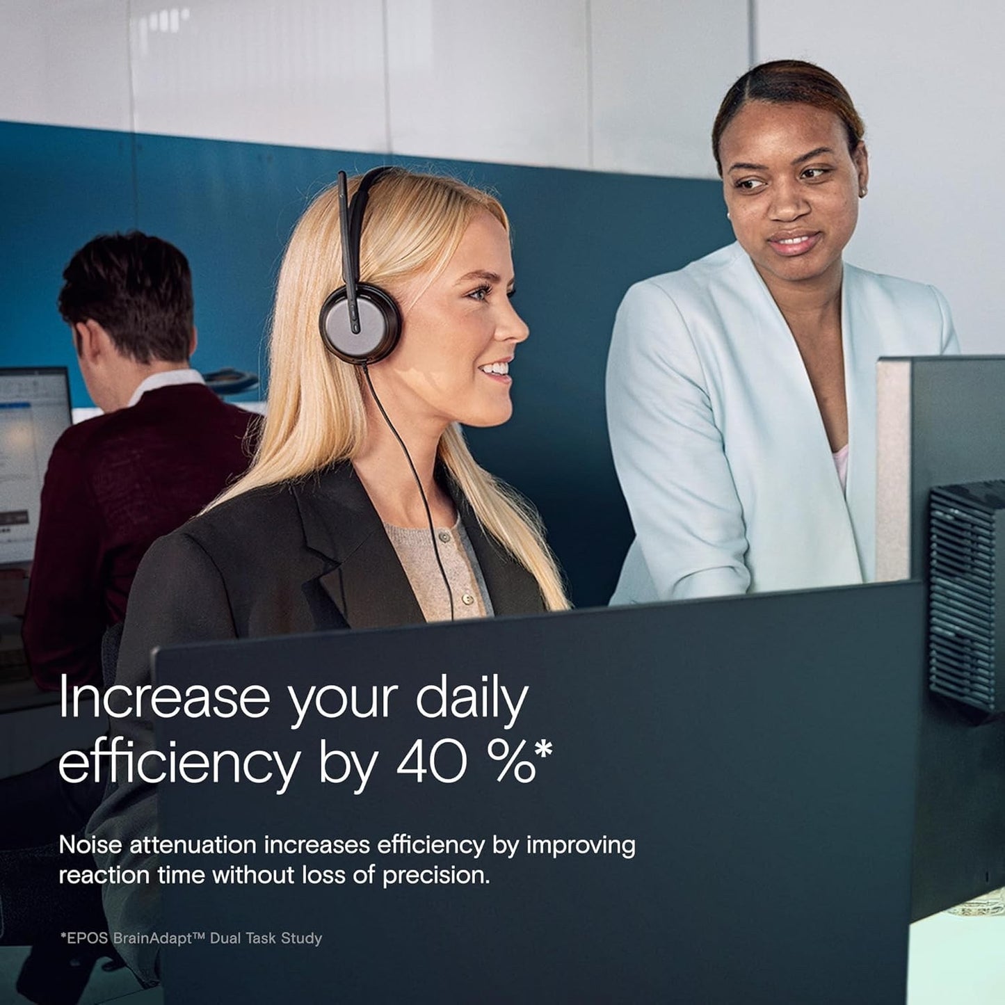 EPOS IMPACT 860 ANC Dual-sided Wired Headset With Active Noise Cancelation