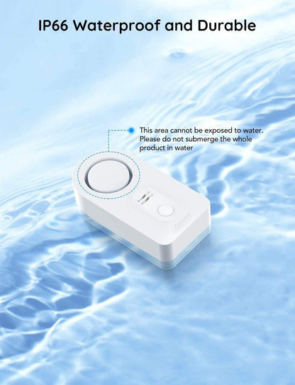 Govee Water Leak Detectors 100dB Adjustable Audio Alarm Sensor H5054 - 5 Pack
