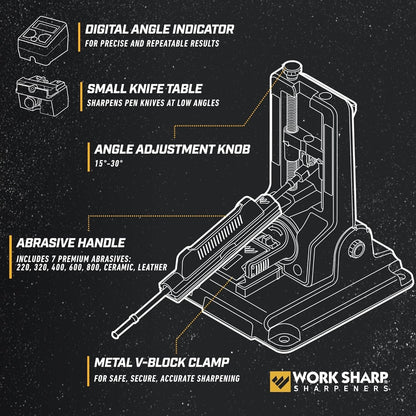 Work Sharp Professional Precision Adjust Knife Sharpener - Adjustable Knife