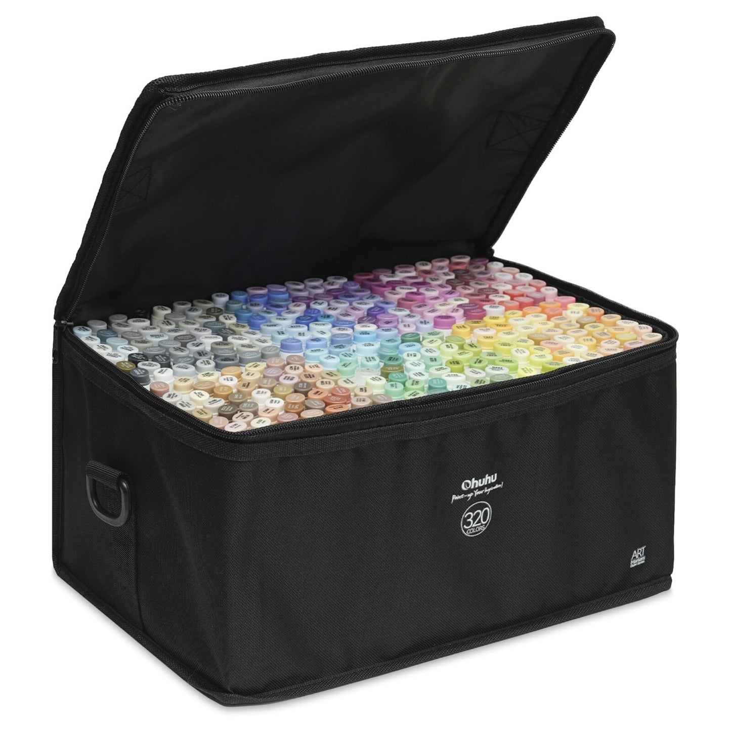 Ohuhu Refillable 320 Colors Alcohol Markers Brush Tip- Double Tipped Alcohol-bas