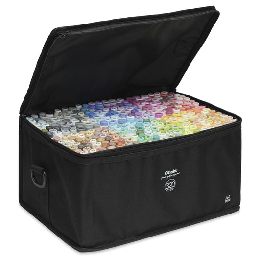 Ohuhu Refillable 320 Colors Alcohol Markers Brush Tip- Double Tipped Alcohol-bas