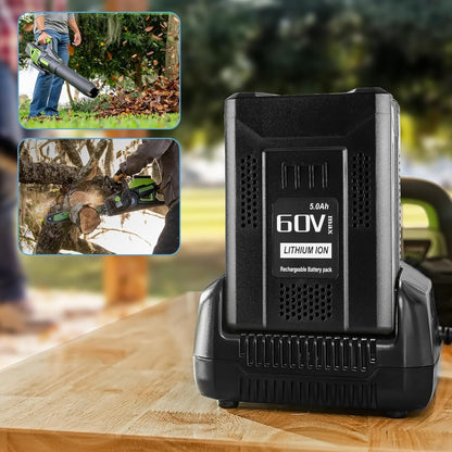 60V 5.0Ah Lithium Battery for Greenworks 60V Battery LB60A00 LB60A01 LB60A02 LB6