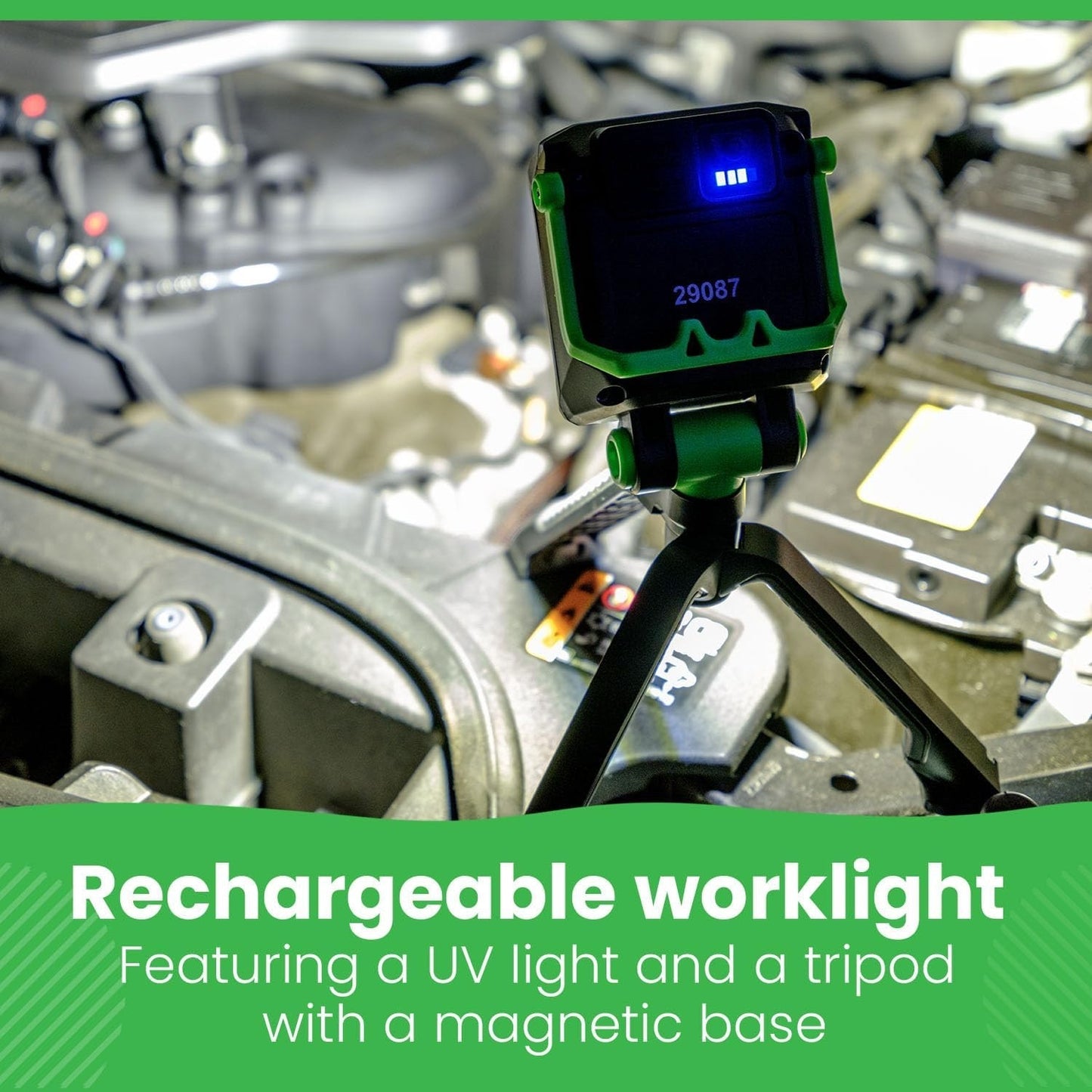 LitezAll 2000 Lumen Rechargeable Work Light with Stand – Tripod Light, Tower