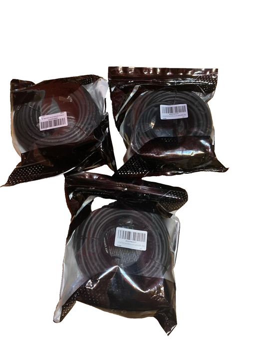 Ethernet Cable Super Speed 40Gbps Patch LAN Gold Plated 60FT - Black pack of 3