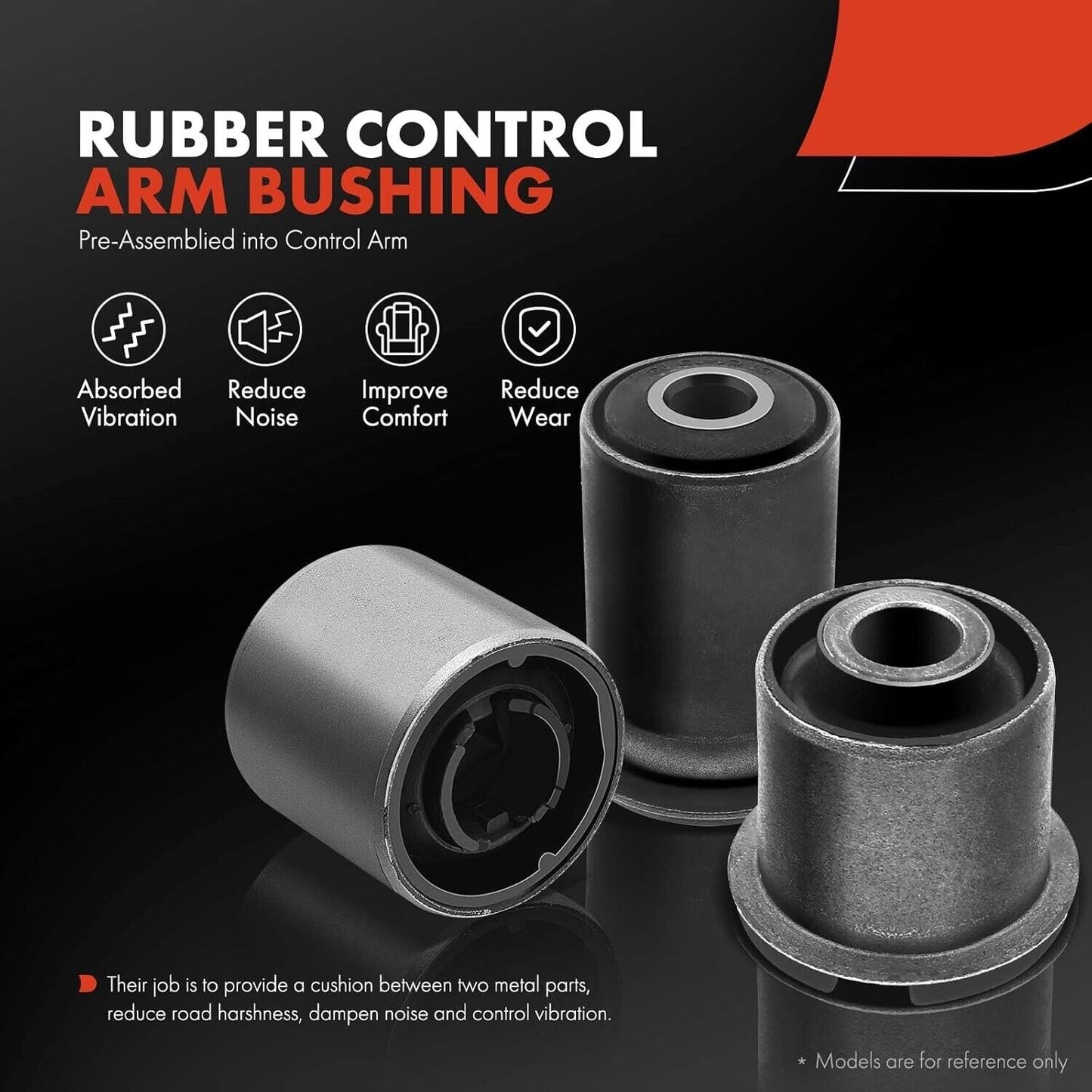 Rear Right Lower Forward Control Arm with Bushing, Compatible