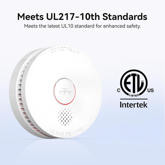 SITERWELL 10 Year Battery Smoke Detector 12 Pack LOT