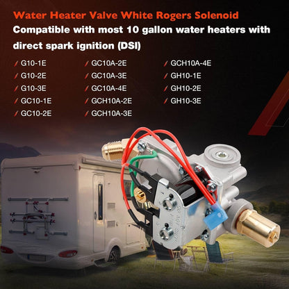 GC10A-4E 92089 RV Water Heater Gas Valve – Compatible with Atwood 10 Gal Water