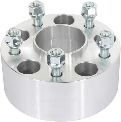 cciyu 2.5 inch Wheel Spacers 5x4.75 70.5mm Bore with 12x1.5 Lug Nuts Adapters