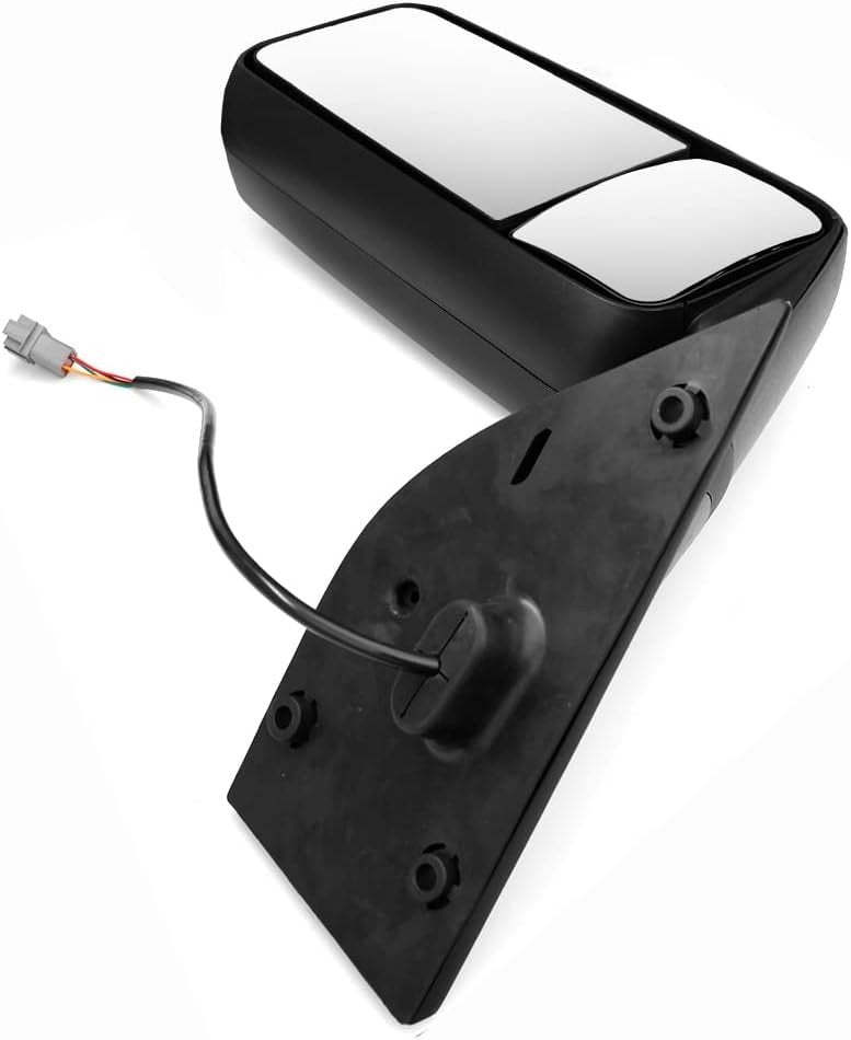 YUANONE Black Door Mirror Assembly Fit Freightliner Cascadia 2018 2019 2020 2021