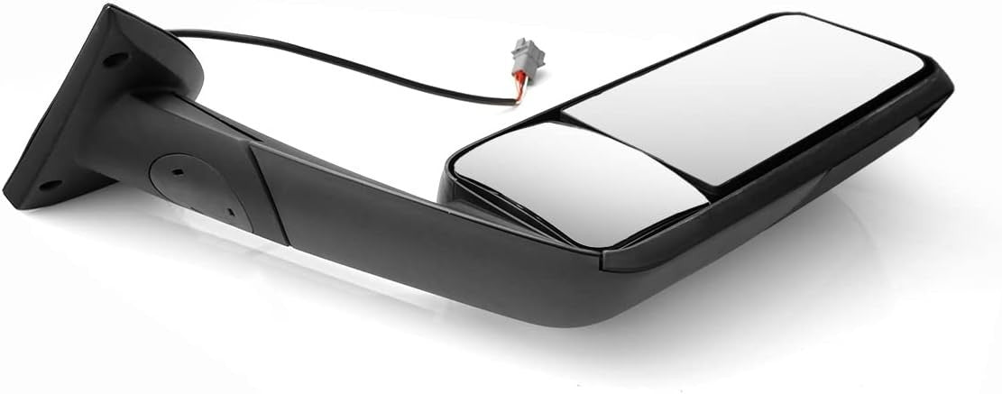 YUANONE Black Door Mirror Assembly Fit Freightliner Cascadia 2018 2019 2020 2021