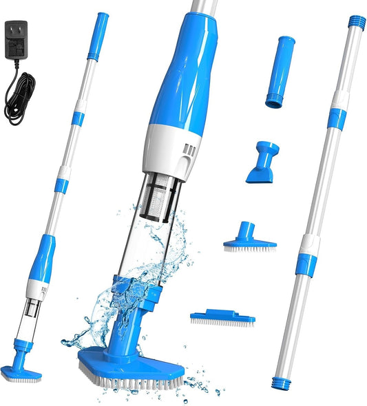 4 in 1 Cordless Rechargeable Small Pool Vacuum spa hot tub 90 Mins Running Time