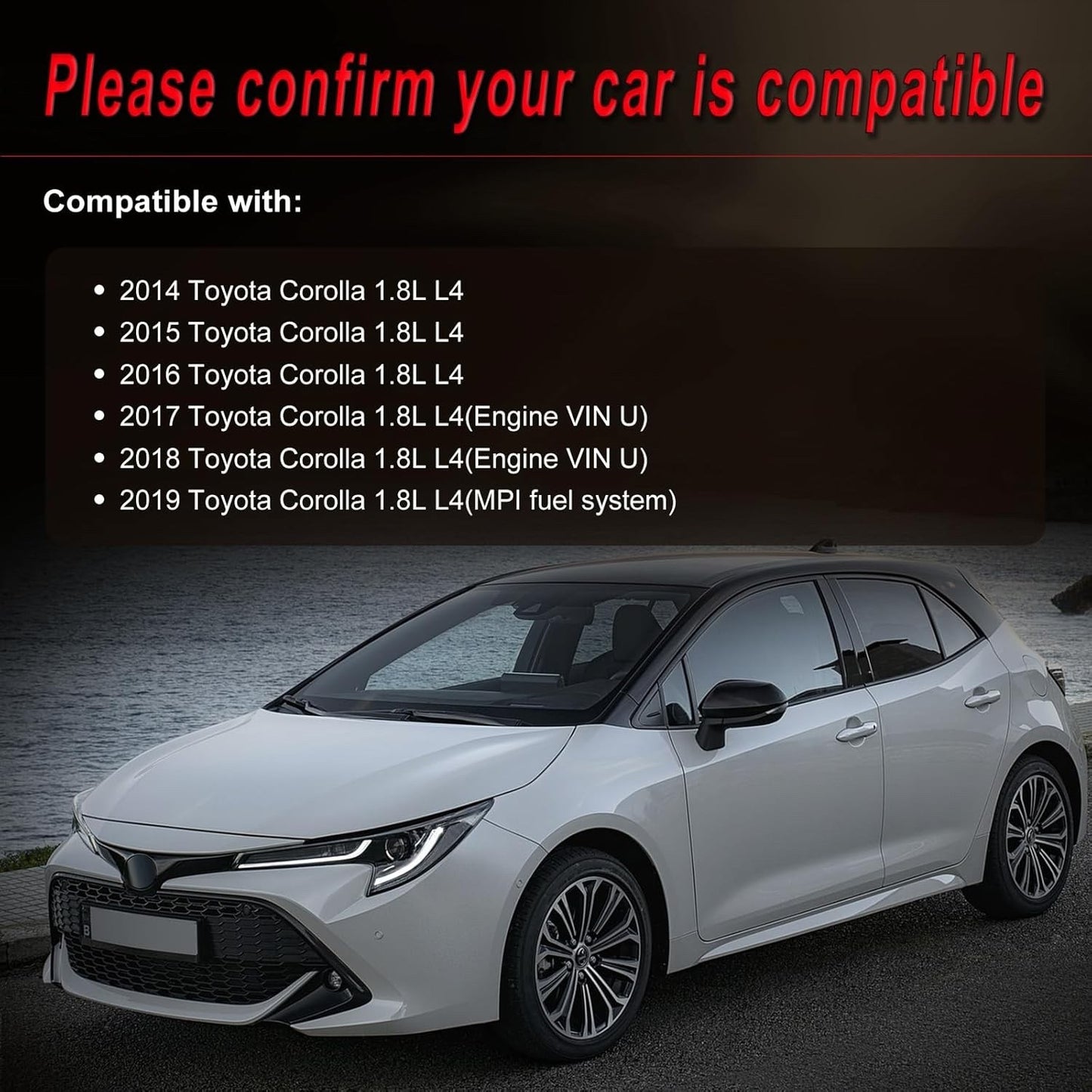 Alternator Compatible with Corolla 2014 2015 2016 2017 2018 2019 1.8L L4, Altern