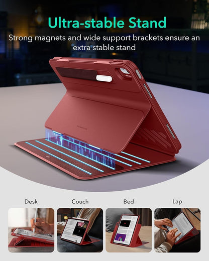 ESR for iPad Air 13 Inch Case (2025/2024) M3/M2, Removable Magnetic Cover, Adjus