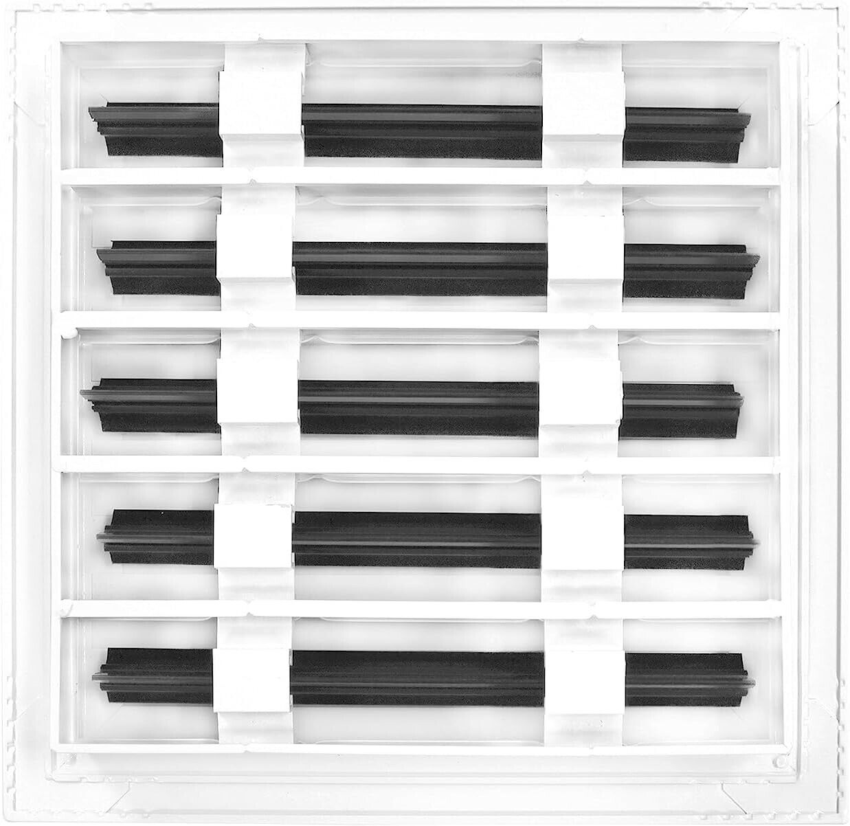 10x10 Modern AC Vent Cover - Decorative White Aluminum Air Vent - Standard Linea