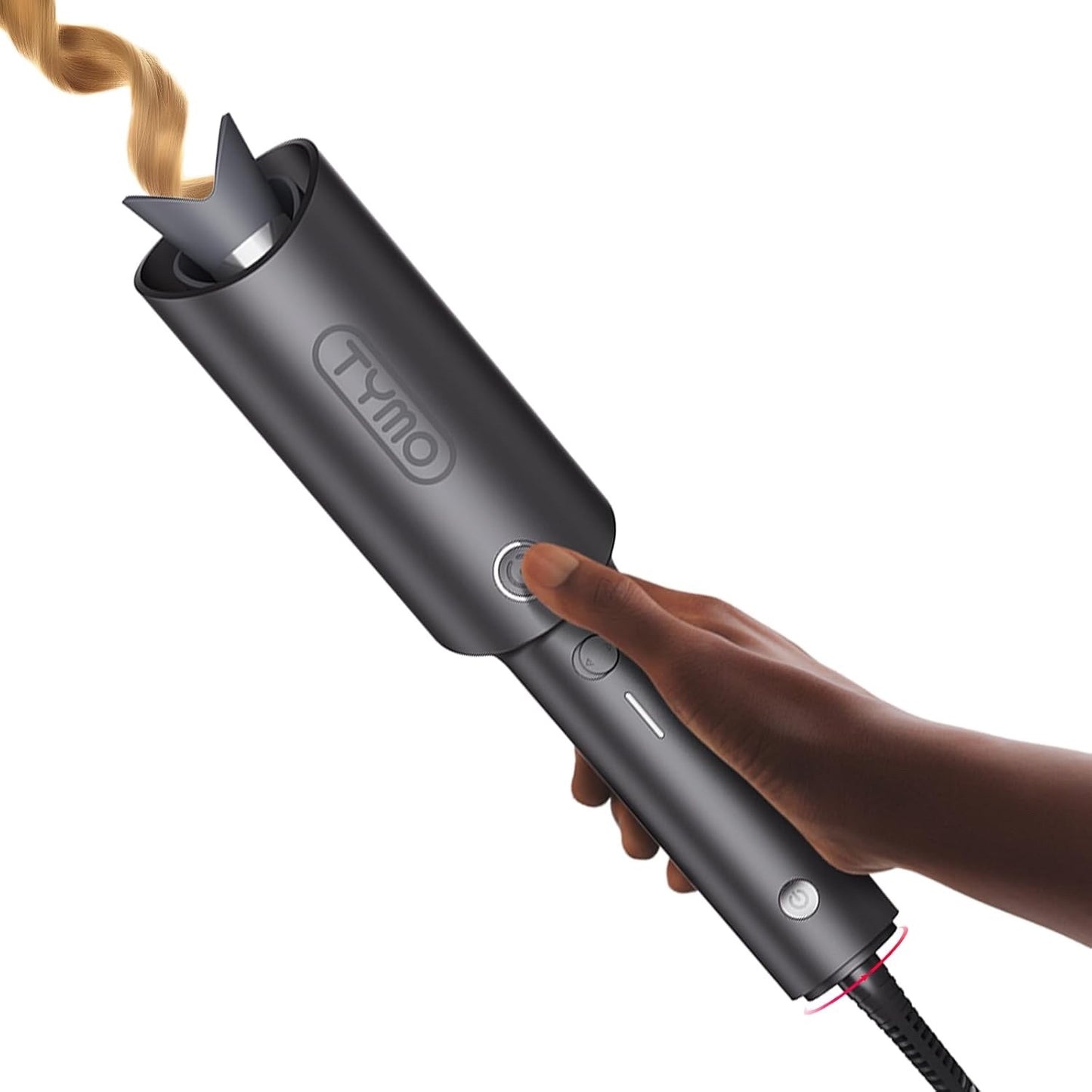 TYMO Automatic Rotating Curling Iron - TYMO CURLPRO Beach Waves Curling Wand 1"