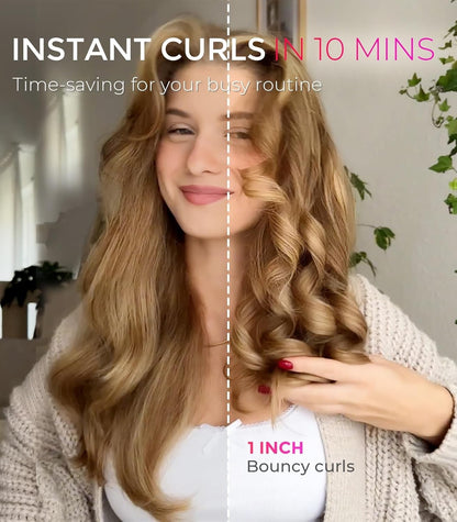 TYMO Automatic Rotating Curling Iron - TYMO CURLPRO Beach Waves Curling Wand 1"