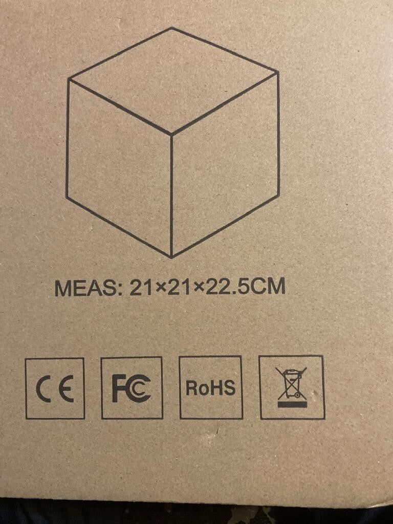 8" Rechargeable RGB LED Light Cube: Waterproof, 16 Colors, 4 Modes, Dimmable wit