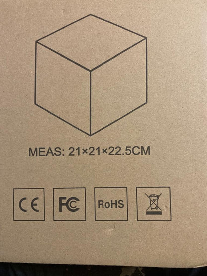 8" Rechargeable RGB LED Light Cube: Waterproof, 16 Colors, 4 Modes, Dimmable wit