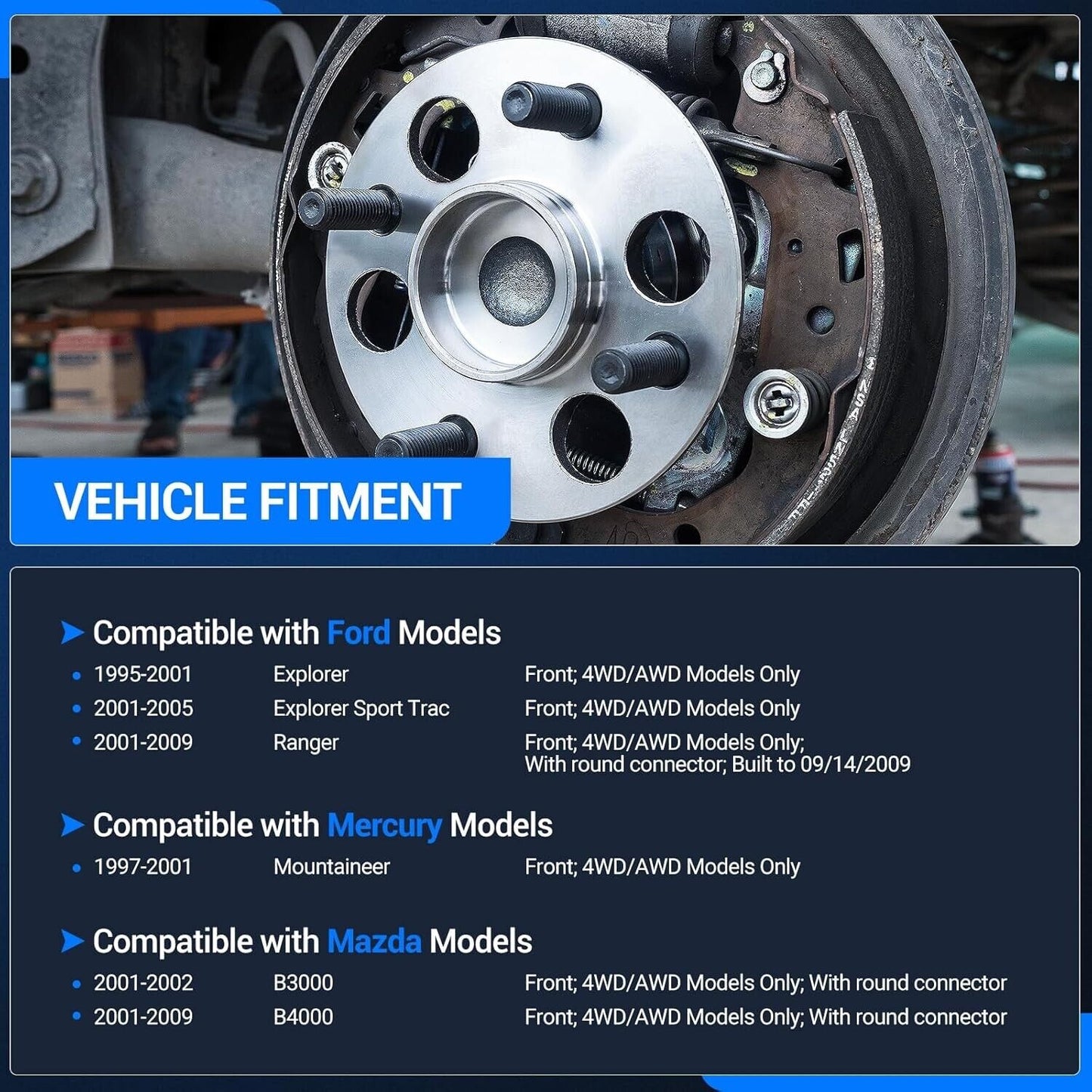 Autoround 515003 (4x4) Front Wheel Bearing and Hub Assembly Replacement