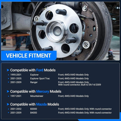 Autoround 515003 (4x4) Front Wheel Bearing and Hub Assembly Replacement