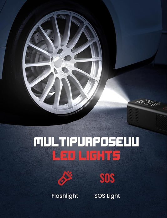 Tire Inflator Portable Air Compressor 20000mAh & 4X Faster Cordless Tire Pump