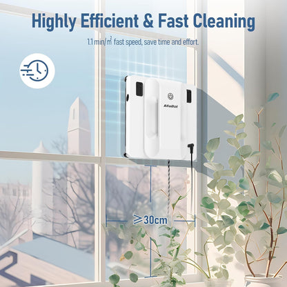 AlfaBot Window Cleaning Robot, Dual Water Spray,Intelligent Path Planning,6000P