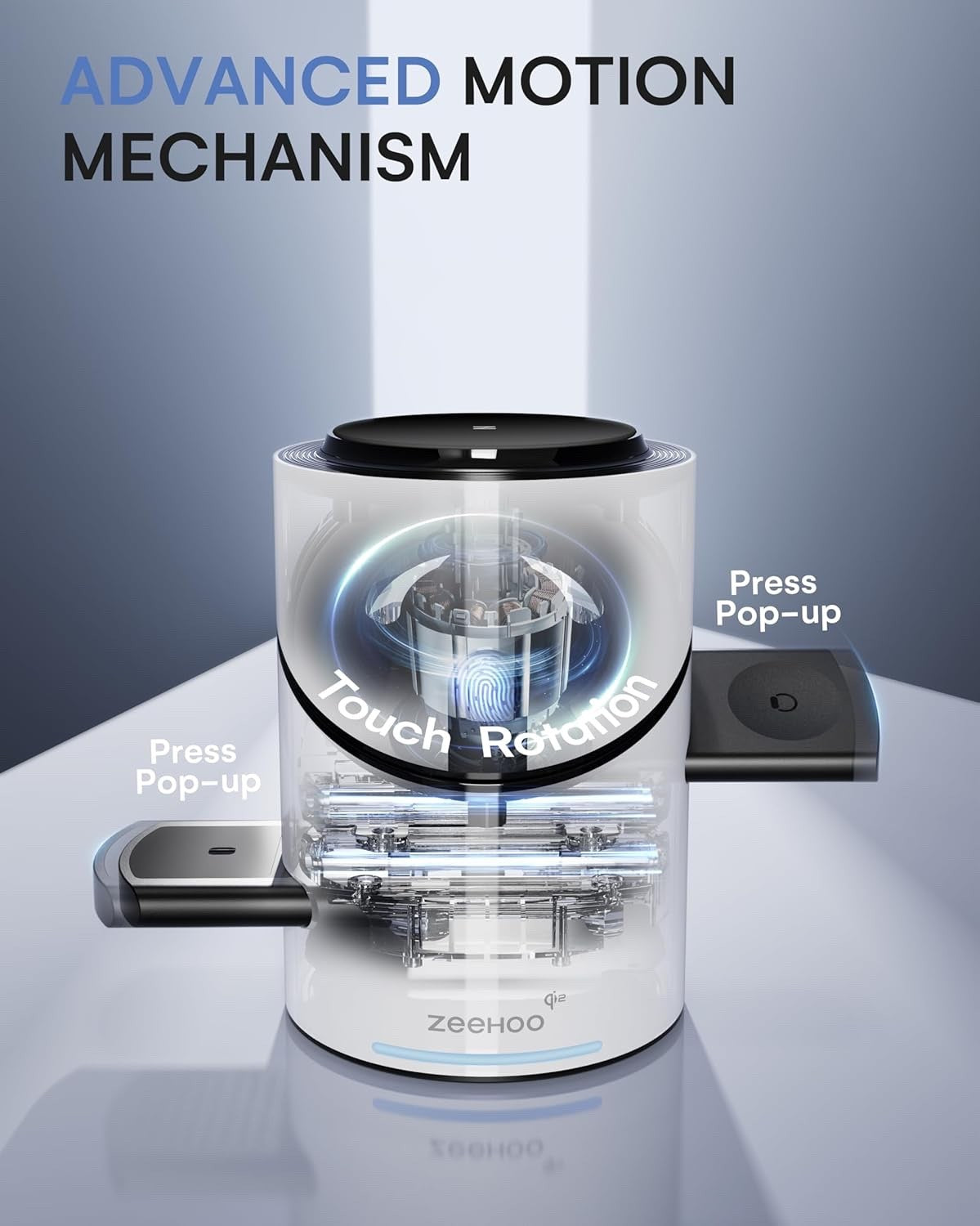 ZEEHOO - Wireless Charging Station - Qi2 15W Fast Charge - Model: CubeTrick-X