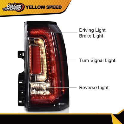 Tail Light Assembly Fit For 2015-2020 GMC Yukon and Yukon XL Passenger Side